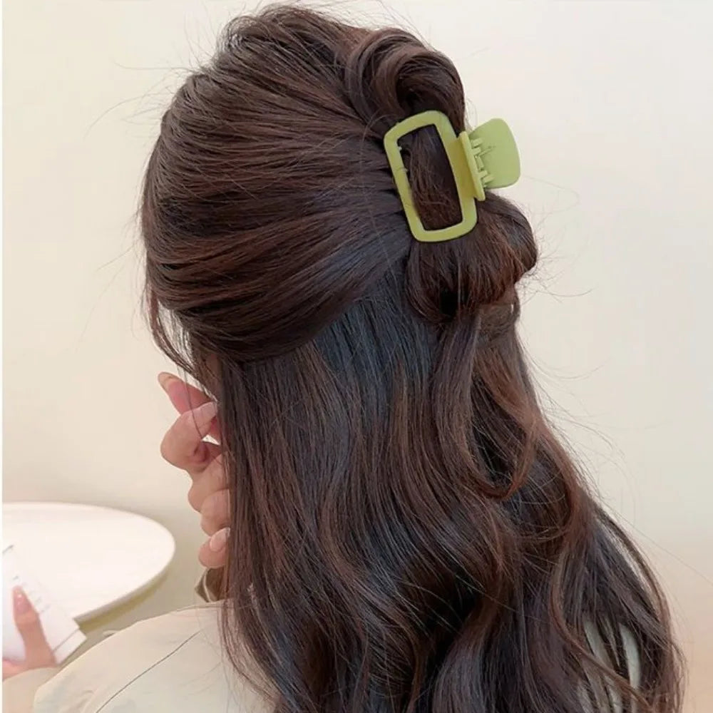 Medium Small Hair Clips for Women Claw Clips for Thick Thin Hair Strong Hold Matte Square Jaw Clips Hair Accessories Заколки