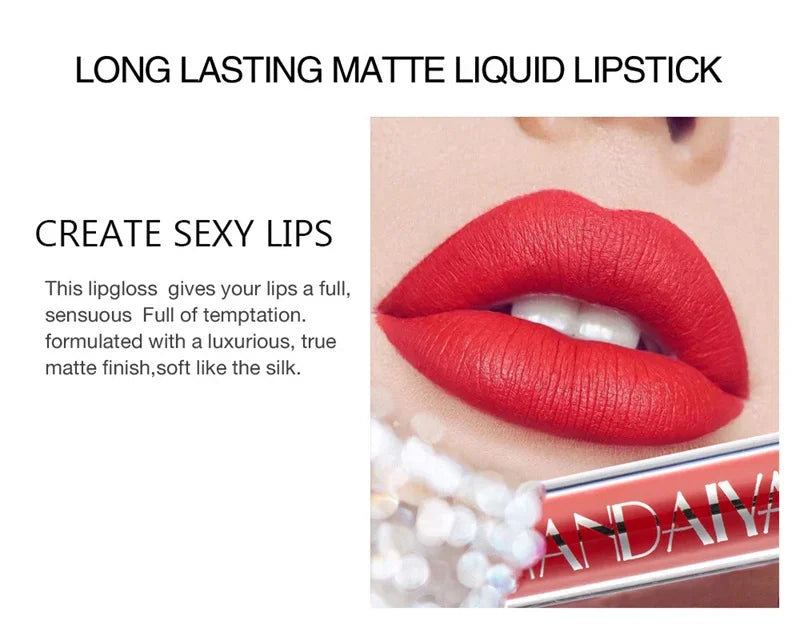 HANDAIYAN Matte Lipstick Set – 1/6 PCS Waterproof, Long Lasting & Non-Stick