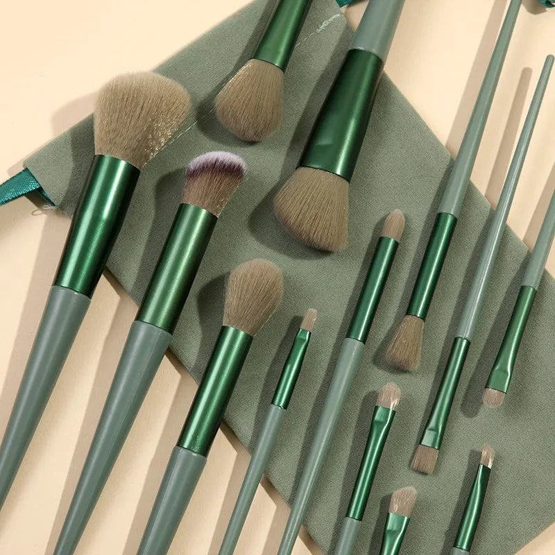 13 PCS Makeup Brushes Set Eye Shadow Foundation Women Cosmetic Brush Eyeshadow Blush Powder Blending Beauty Soft Make Up Tools