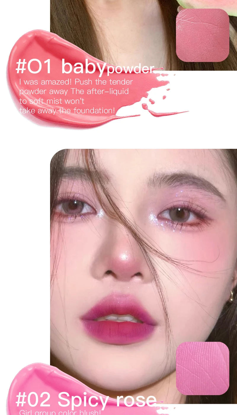 Melt Skin liquid blush monochrome matte Hold makeup Lift Color Korean young sister White Blush cream