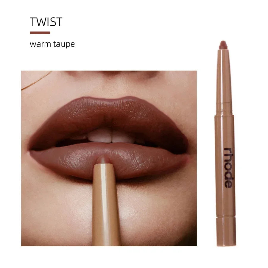 Rhodee Blusher Rouge Powder Pocket Blush Lip Gloss Cheek Hydrating Stick Natural Cream Lipstick Cheek Easy Apply Color Makeup