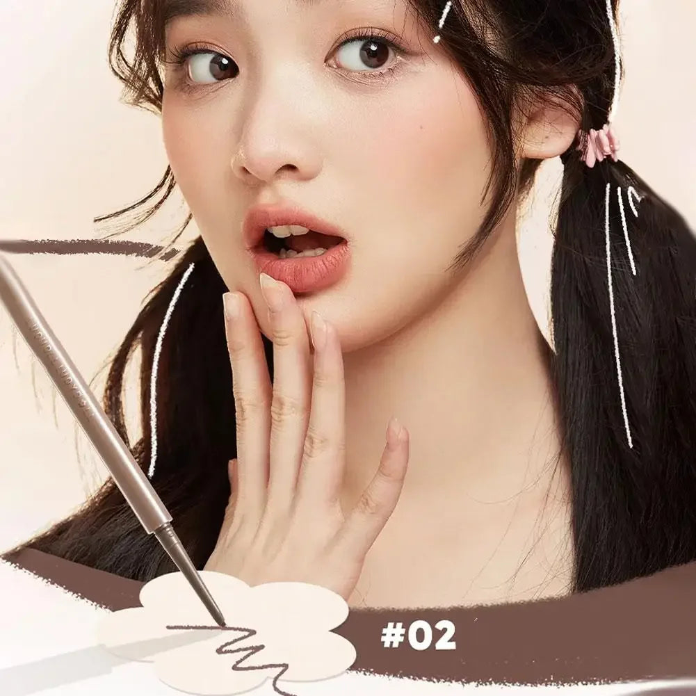 Judydoll Black Brown Waterproof Eyeliner Gel Pen Smooth Not Blooming Lasting Eye Liner Lying Silkworm Pencil Korean Eyes Makeup