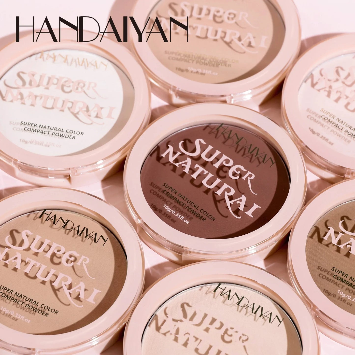 8-Color Matte Pressed Powder – Full Coverage, Oil Control & Waterproof