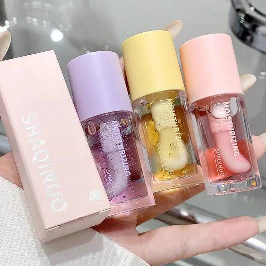 Korean Water Light Lip Gloss – Crystal Clear Jelly Oil for Hydrated Lips