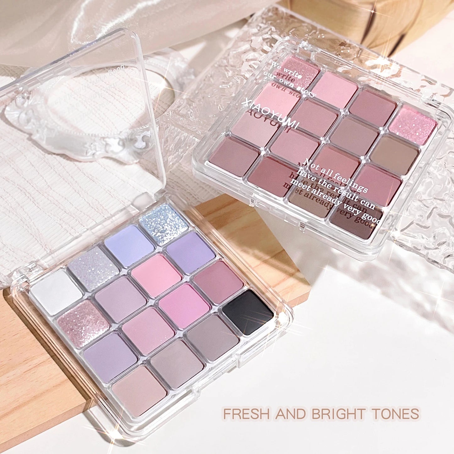 Korean Sunset Eyeshadow Palette – 16-Color Matte & Shimmer Magic Palette