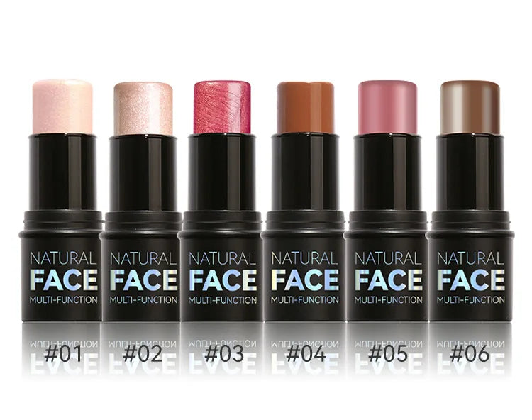 Face Contour Bronzer Stick Face Brighten Highlighter Bar Shimmer Highlighter Blush Stick Concealer Cream Makeup Tool Cosmetics
