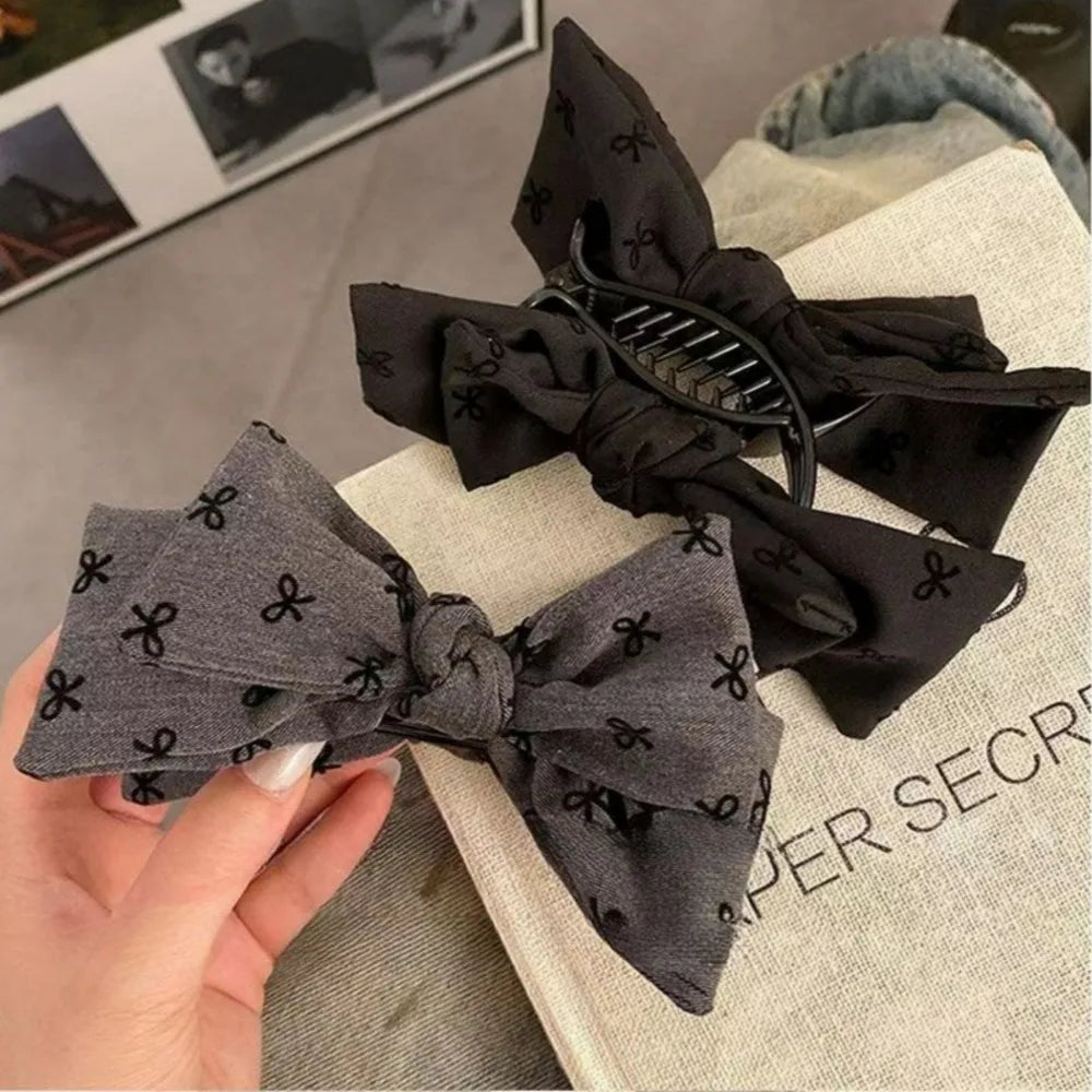 2/1pcs Bow Hair Clips-Women's Fashionable Ponytail Clips,Large Sweet Back of The Head Hair Clips,Perfect To Match Lifestyle