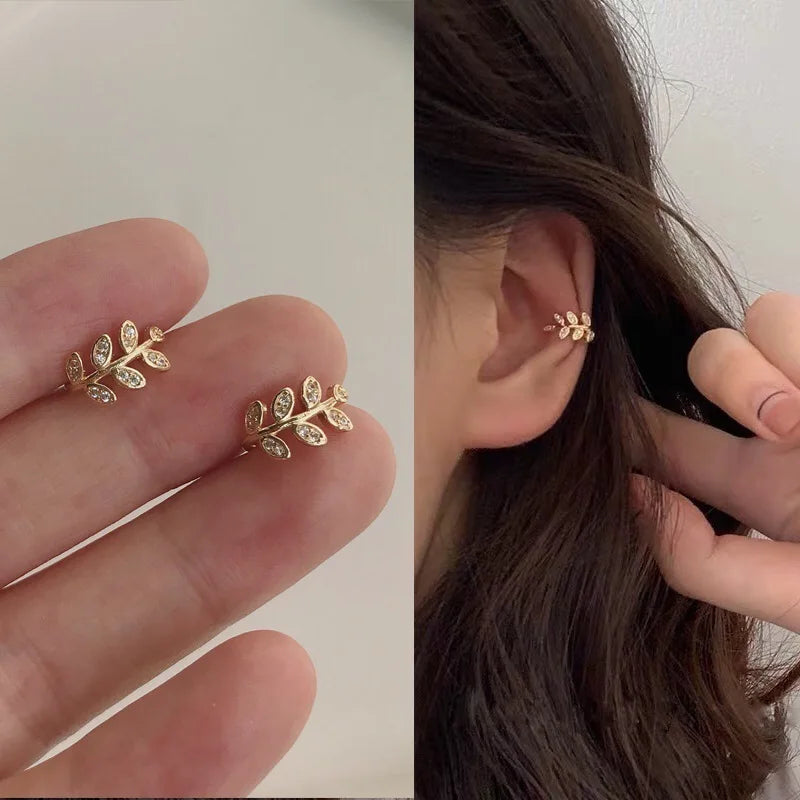 1Piece Helix Cartilage Conch Fake Without Hole Piercing Ear Cuffs Earcuff Wrap Rock Earring Non Piercing Women Clip Adjustable