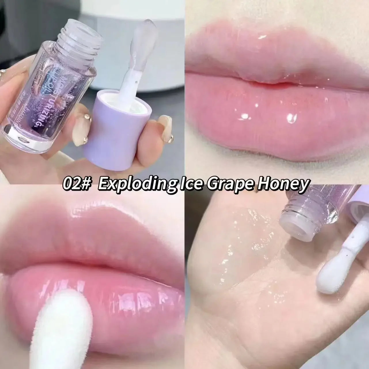 Korean Water Light Lip Gloss – Crystal Clear Jelly Oil for Hydrated Lips