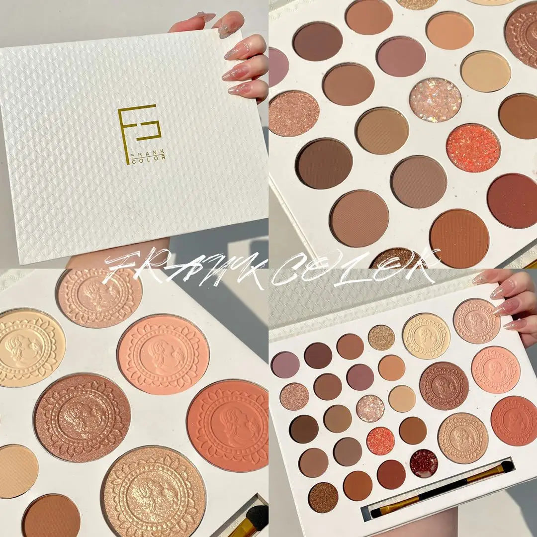 26-Color Eyeshadow Palette – Matte & Highlighter Shades, Long Lasting Makeup