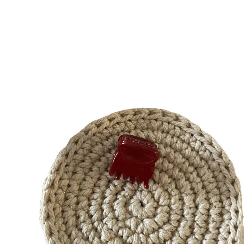 Red hair clip women's side banger clip small mini duckbill clip temperament seamless clip hair clip headwear Hair Claws