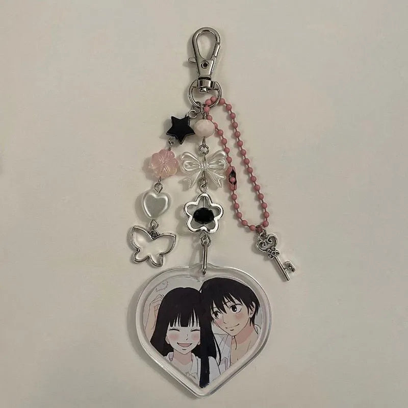 shojo anime keychains y2k handmade
