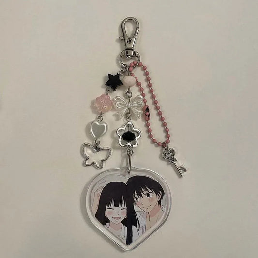 shojo anime keychains y2k handmade