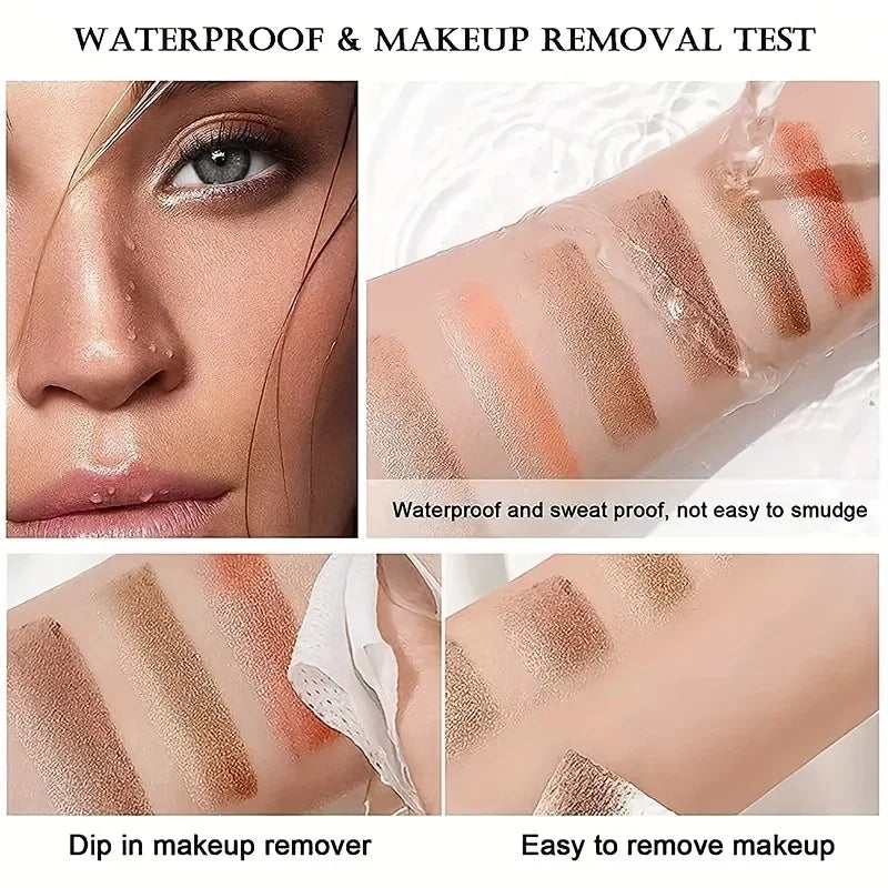 Two Color Gradient Pearly Highlighter Eye Shadow Stick Three Dimensional Natural Without Taking Off Waterproof eyes Makeup girl