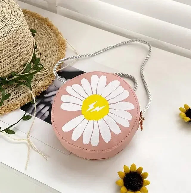 Cute PU Leather Children's Small Shoulder Bags Lovely Cartoon Baby Girls Coin Purse Handbags Princess Accessories Crossbody Bag