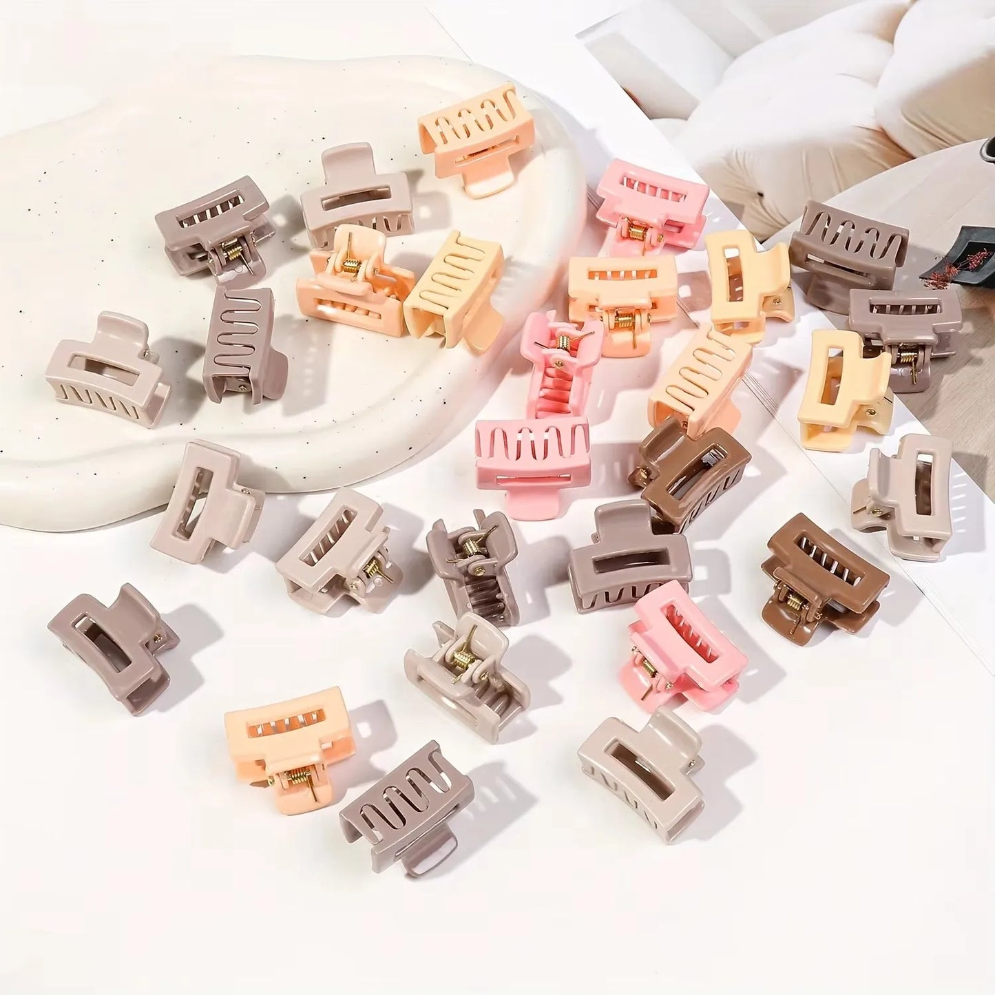 20 PCS Small Hair Clips for Women & Girls, Durable Matte Claw Clips for Thin Hair, Strong Hold NonSlip Cute Mini Hair Clips