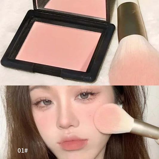 Silky Touch Powder Blusher Monochrome Korean Original Cosmetics  Natural Makeup With Low Saturation Matte Makeup Rouge Pink