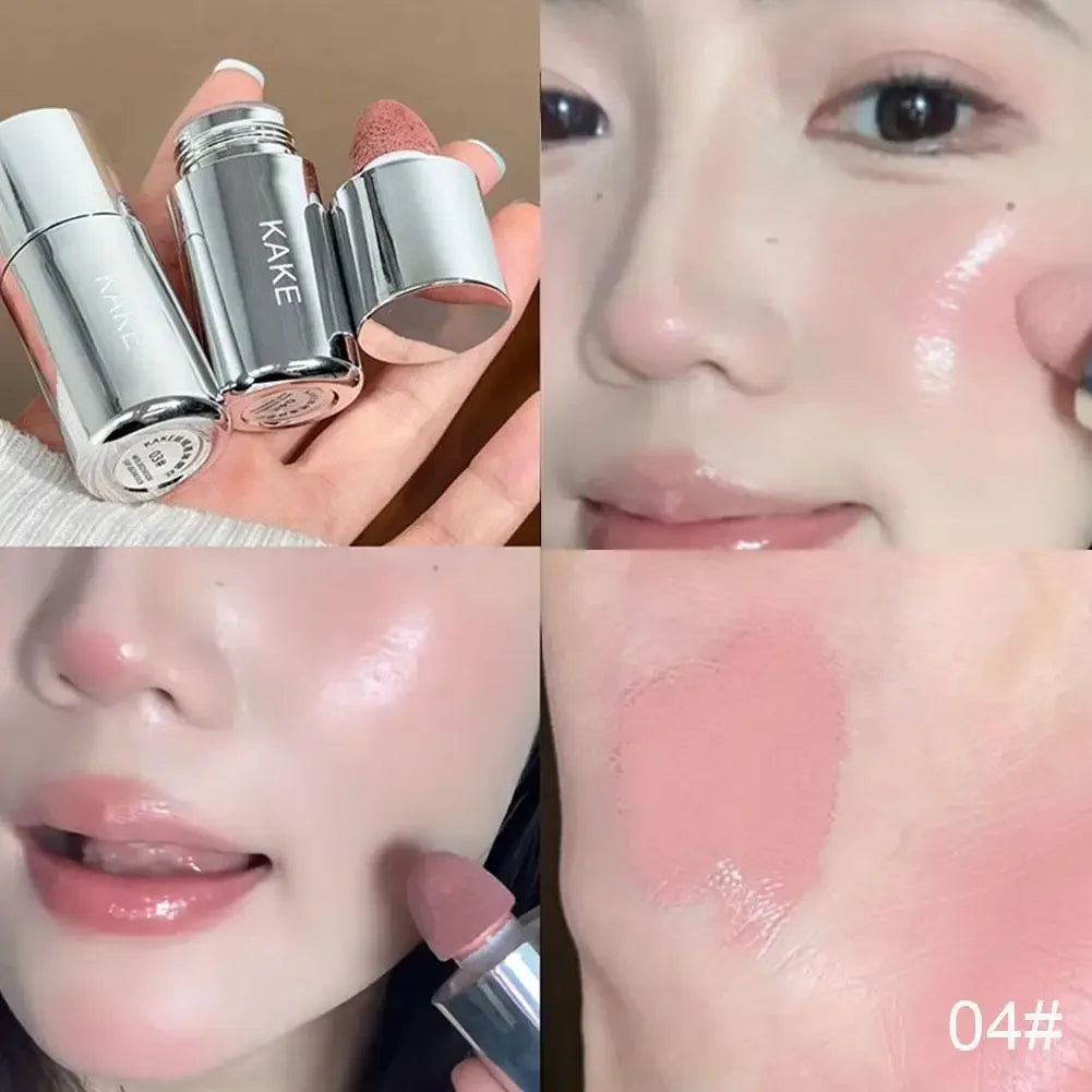 Liquid Blusher Face Contour Highlight Eye Shadow Stick Creamy All-in-one Makeup Waterproof Face Silky Texture Blush W0N3