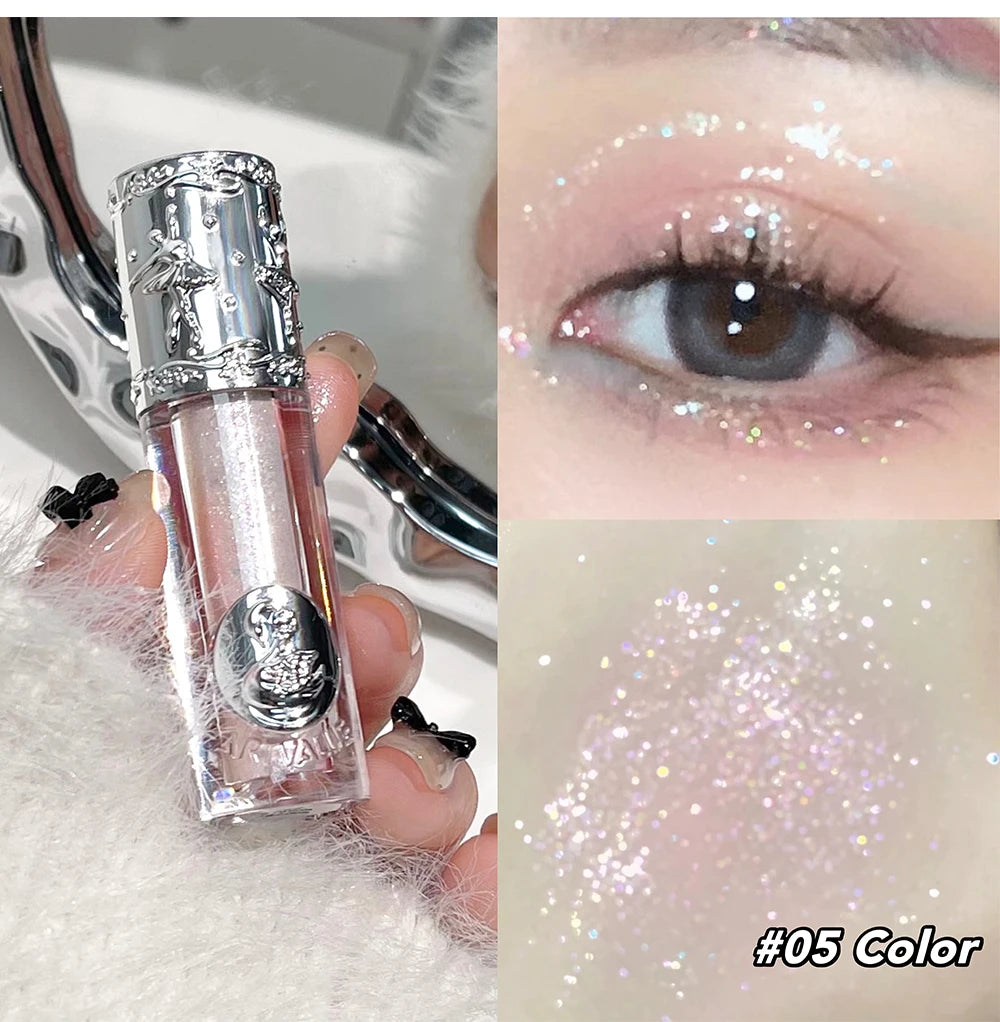 Liquid Eyeshadow Pearlescent Shimmer Silkworm Glitter Eyes Korean Makeup Fine Sparkling Eye Shadow Eyeliner Highlighter Cosmetic