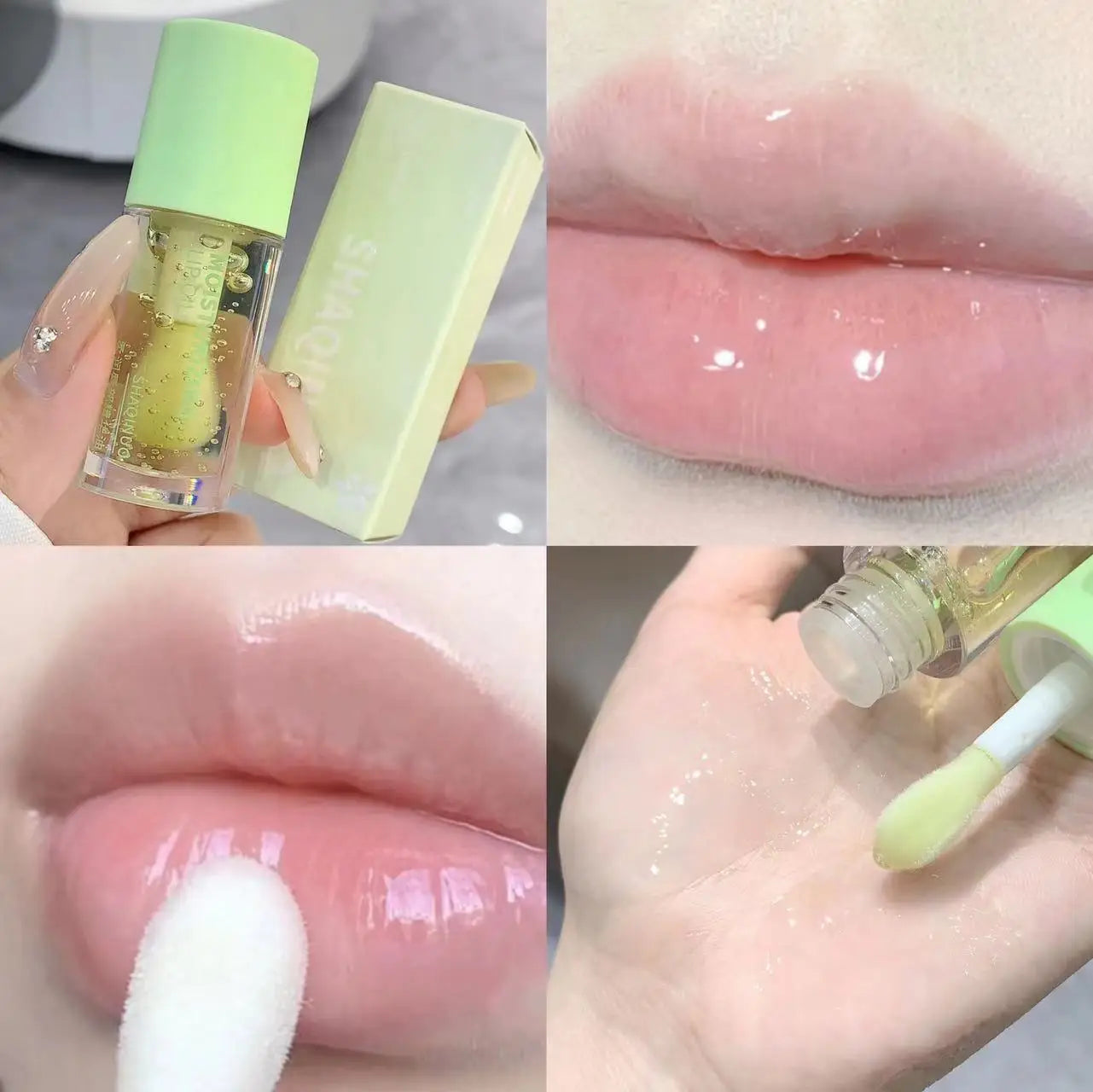 Korean Water Light Lip Gloss – Crystal Clear Jelly Oil for Hydrated Lips
