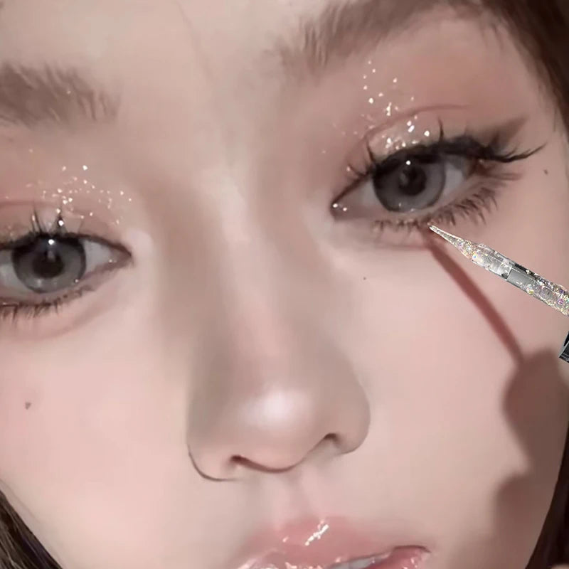 Liquid Eyeshadow Pearlescent Shimmer Silkworm Glitter Eyes Korean Makeup Fine Sparkling Eye Shadow Eyeliner Highlighter Cosmetic