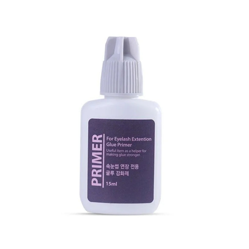 15ml Korea Eyelash Glue Primer for Eyelashes Extension Long Lasting Adhesive Primer for Extended False Lashes Application Time