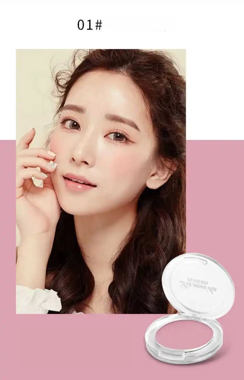 Blush Waterproof Sweat-proof Blusher Natural Monochrome Blush Palette Long-lasting Face Contour Natural Makeup Women Girls
