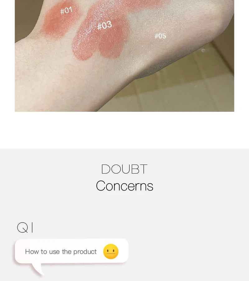 HERORANGE Aqua powder blusher Stick Korean Girls Whitening Natural Naked Makeup Highlight powder blusher Brightening Cream