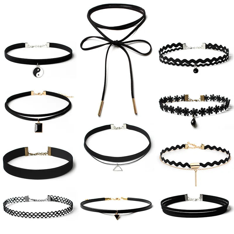 Women’s Gothic Velvet Necklace – Sexy Korean Fashion Lace Choker