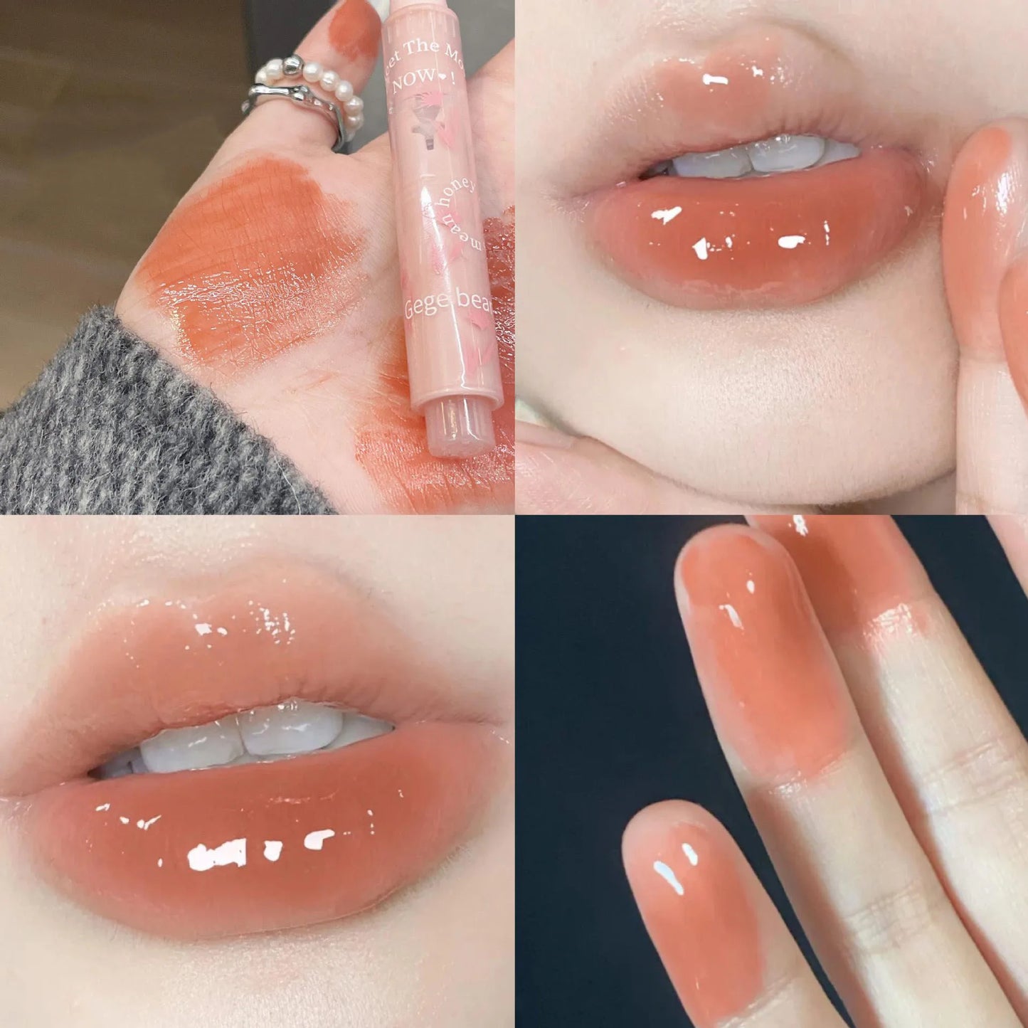 Water-Light Glitter Lip Tint Pen – Long Lasting & Moisturizing Heart-Shaped Lipstick