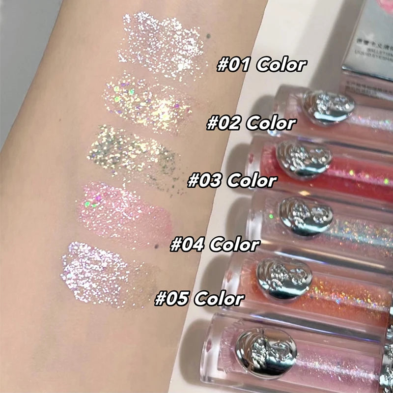 Liquid Eyeshadow Pearlescent Shimmer Silkworm Glitter Eyes Korean Makeup Fine Sparkling Eye Shadow Eyeliner Highlighter Cosmetic