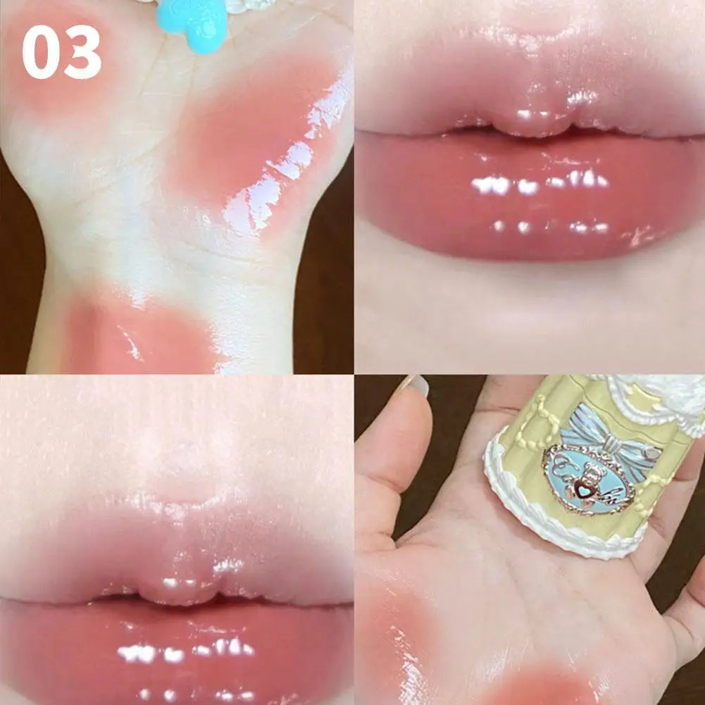 Flower Knows THE SWEETIE BEAR COLLECTION Film Forming Lip Frozen Glaze Lip Essence Honey Light Makeup Lipstick Cosmetics
