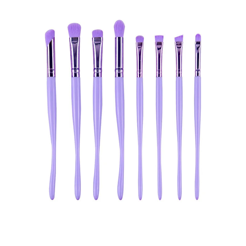 8pcs/sets Eye Makeup Brushes Professiona Soft Hair Cosmetic Concealer Eyeshadow Kabuki Blending Tools Eyebrow Eye Detail Brush