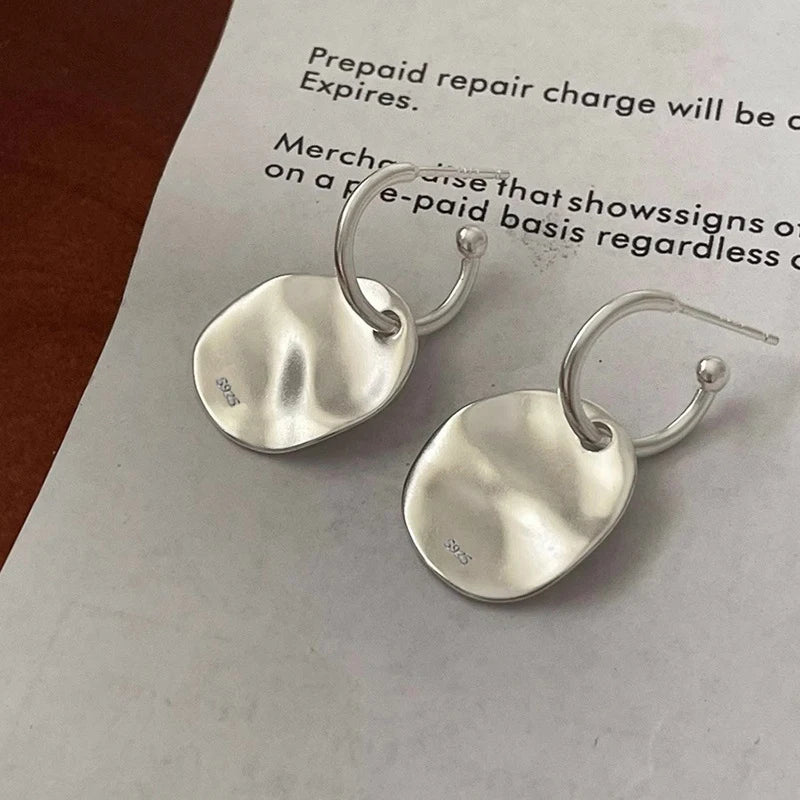 VENTFILLE 925 Sterling Silver Star & Moon Hoop Earrings for Women