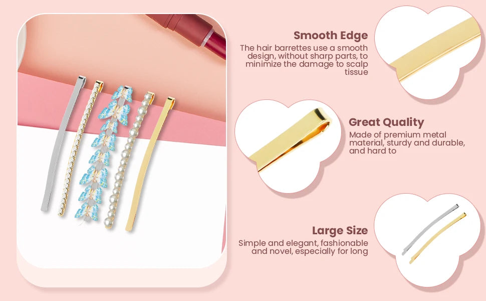 1pc Metal Diy Snap Hair Clips Girls Hair Clip Snap Hair Clipsgirls Hair Clipdiy Hair Clipshair Claw Barrette Pinwomens Hairgrips