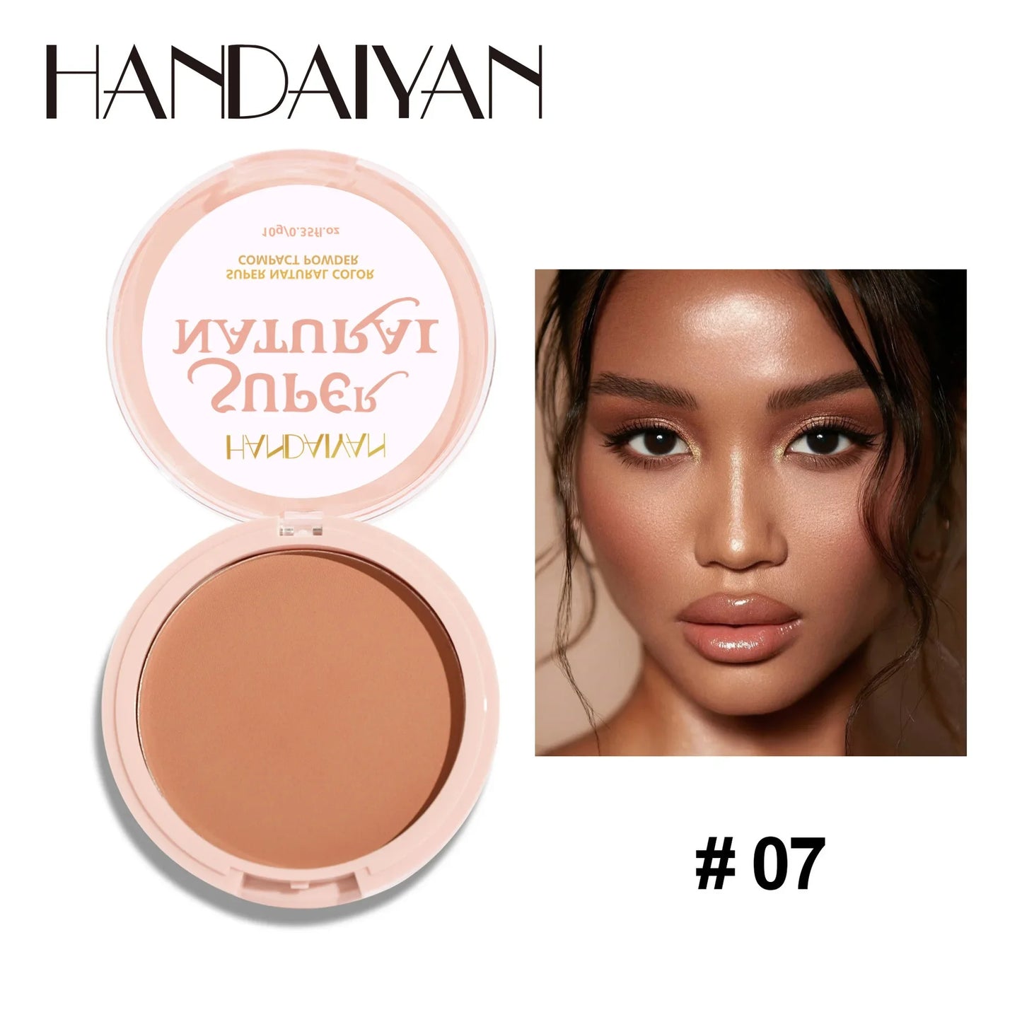 8-Color Matte Pressed Powder – Full Coverage, Oil Control & Waterproof