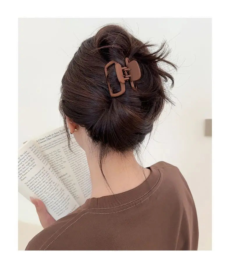 Medium Small Hair Clips for Women Claw Clips for Thick Thin Hair Strong Hold Matte Square Jaw Clips Hair Accessories Заколки
