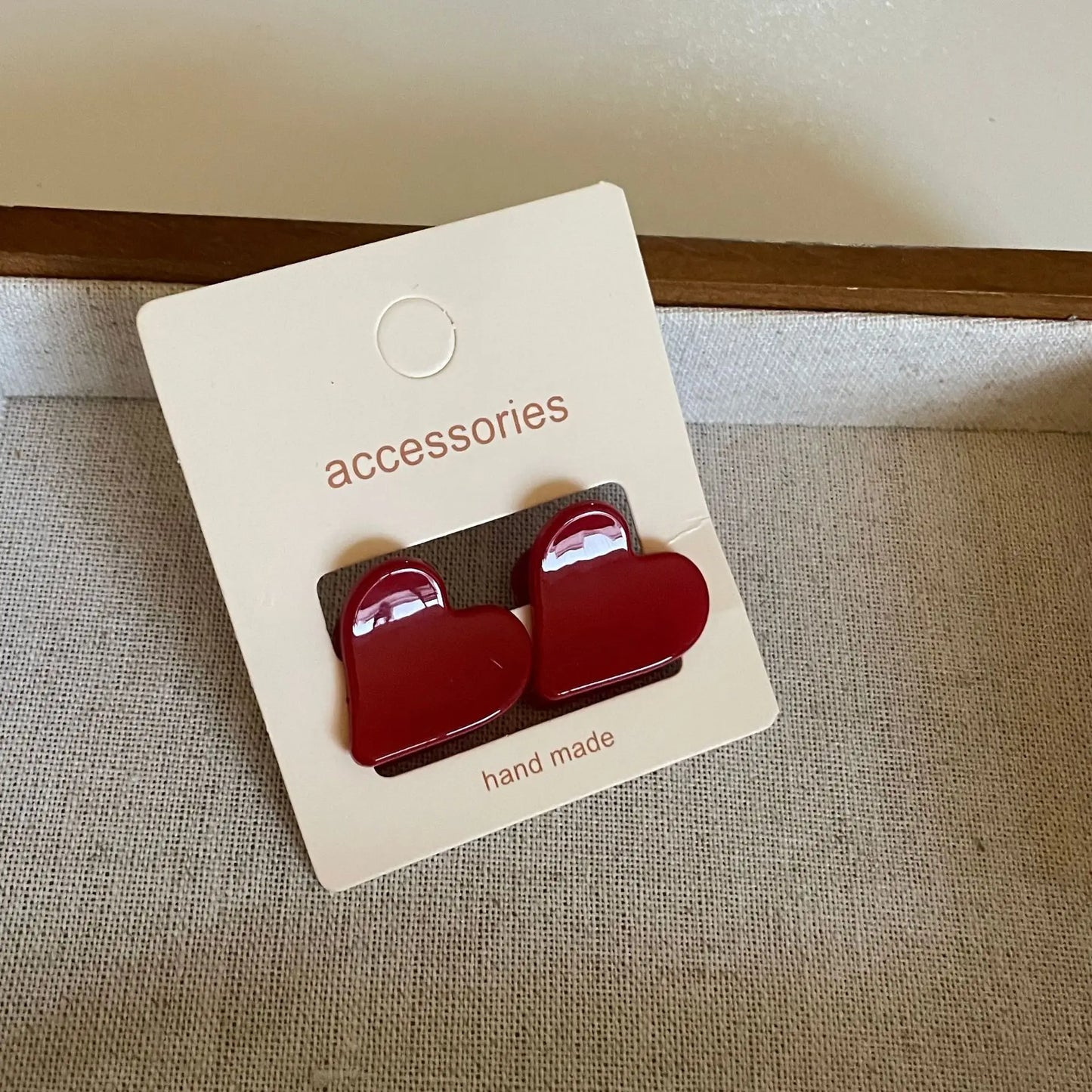 Red hair clip women's side banger clip small mini duckbill clip temperament seamless clip hair clip headwear Hair Claws