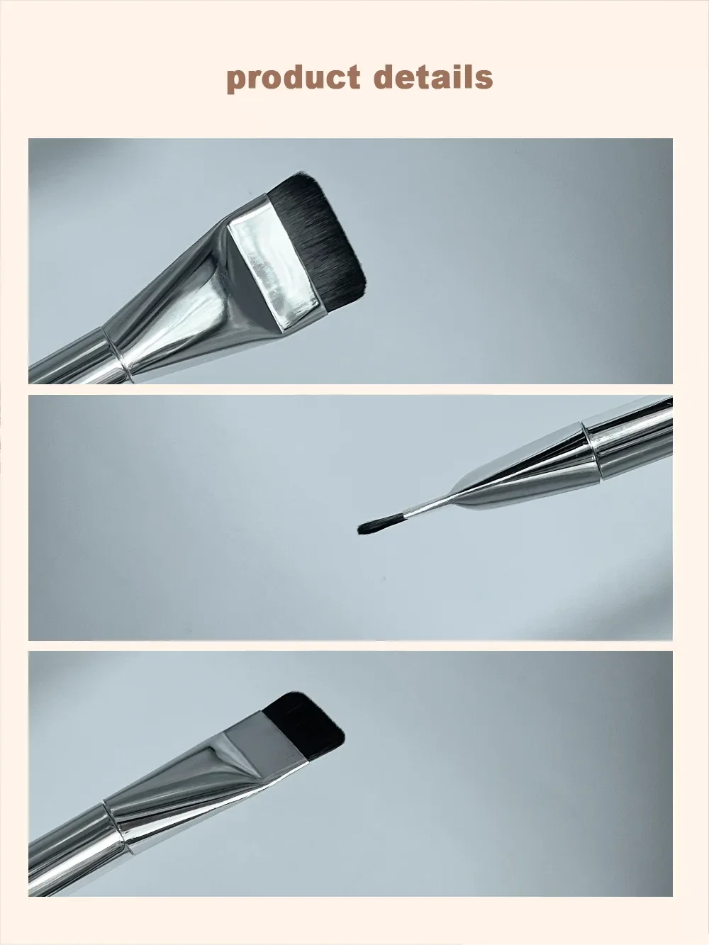 Stainless Steel Makeup Spatula Mixing Stick Foundation Brush Set Eyeshadow Cream Pigment Mixing Tool Face Contour Brush Tool