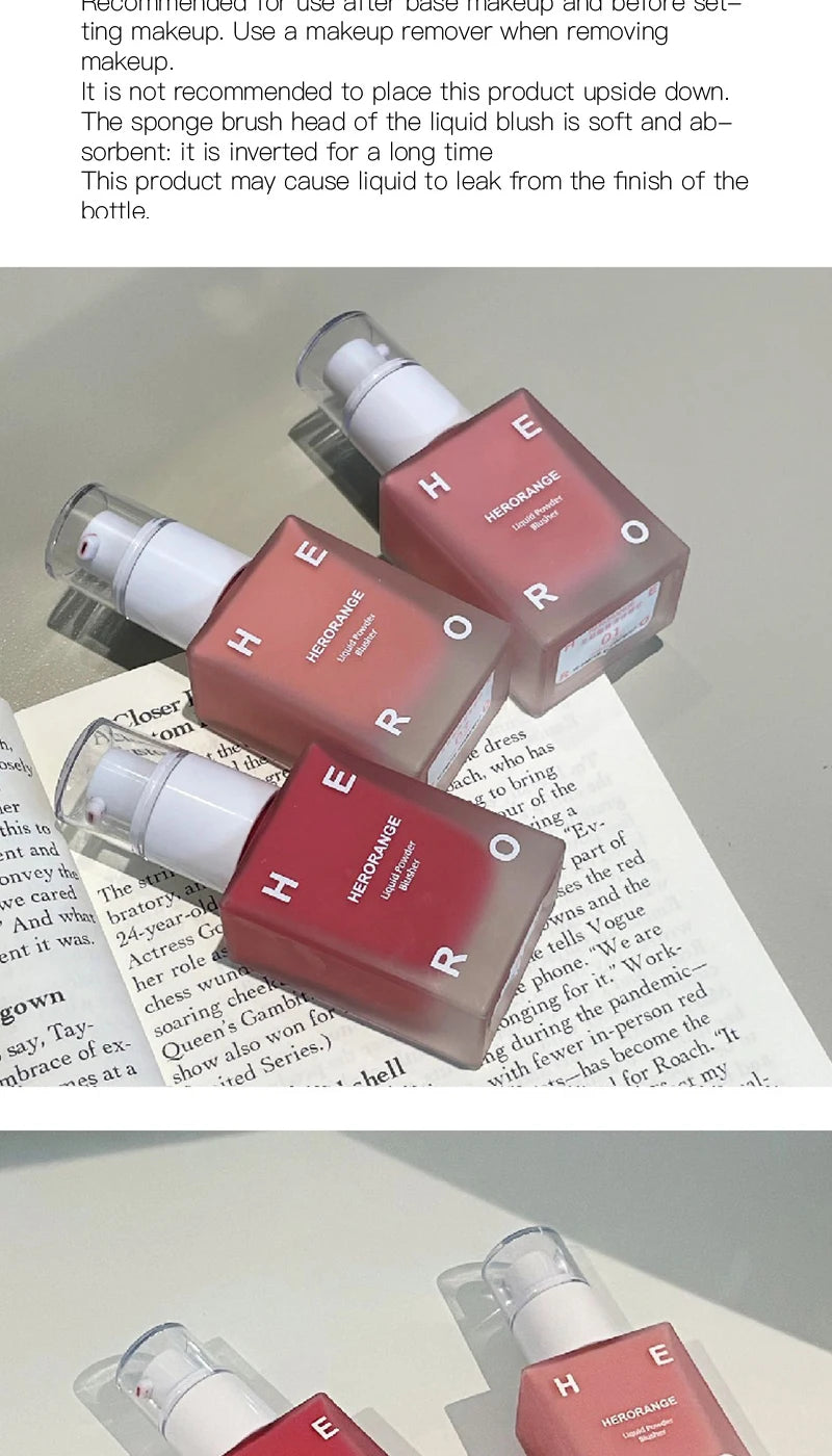Melt Skin liquid blush monochrome matte Hold makeup Lift Color Korean young sister White Blush cream