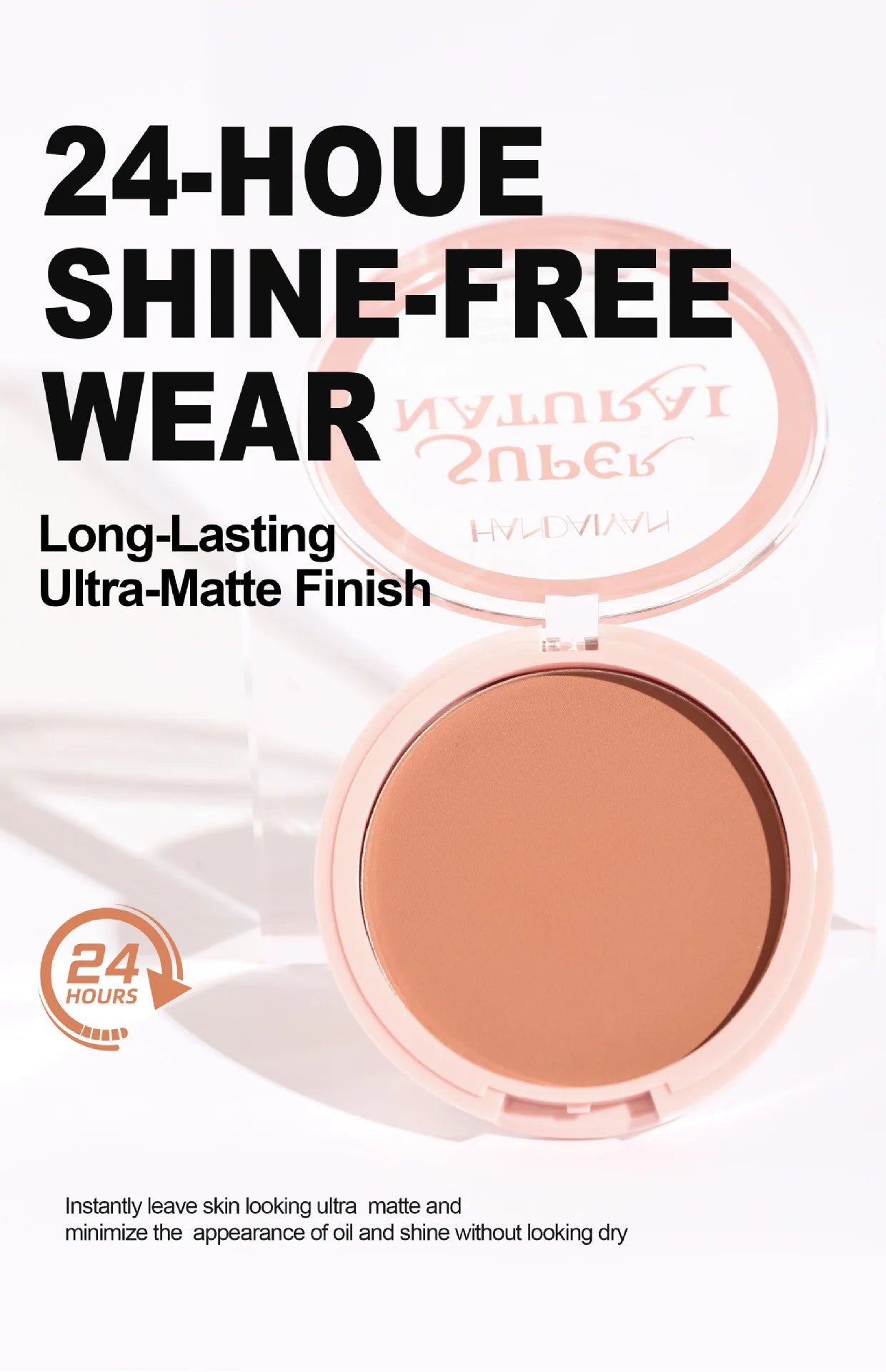 8-Color Matte Pressed Powder – Full Coverage, Oil Control & Waterproof