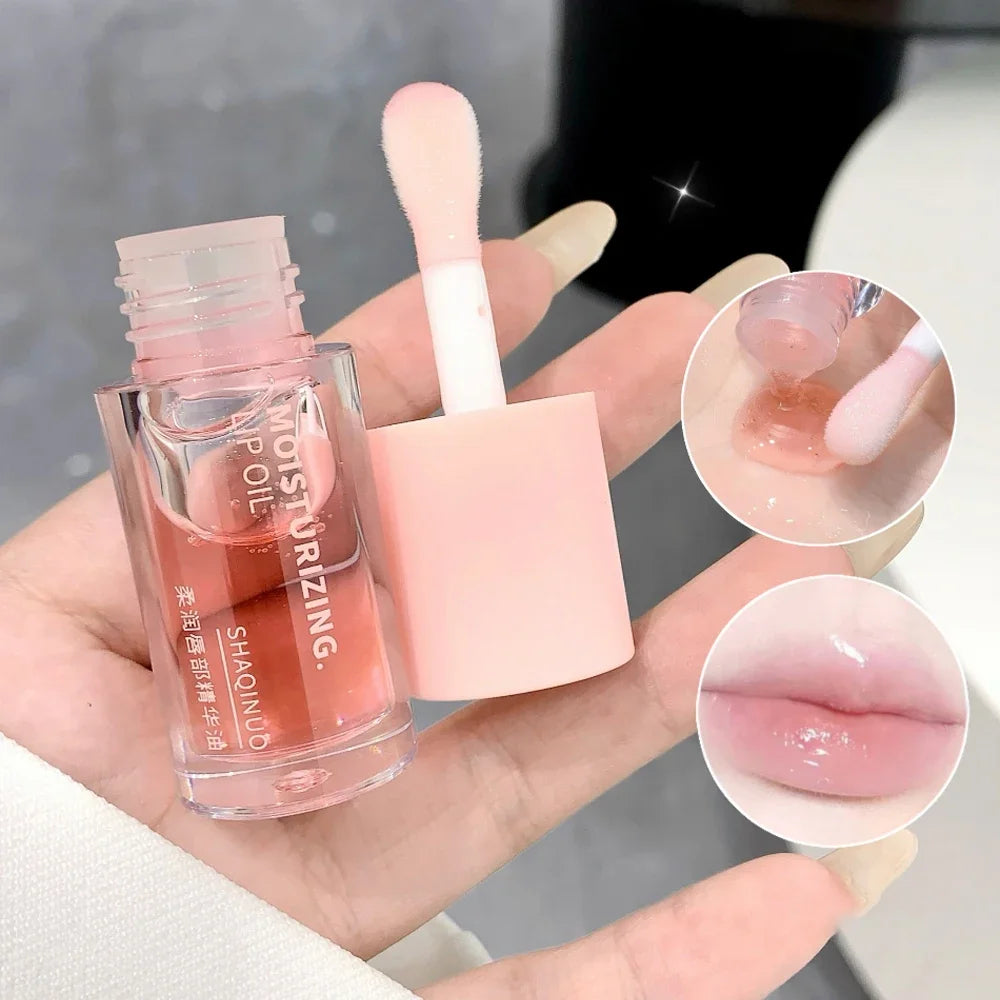 Korean Water Light Lip Gloss – Crystal Clear Jelly Oil for Hydrated Lips