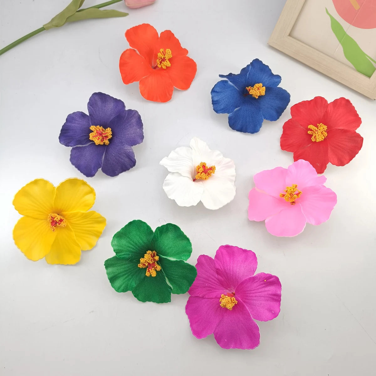 Hawaiian Flower Hair Clip For Women Girls Romantic Bohemian Flower Side Bangs Clip BB Hair Clips Hair Accessories