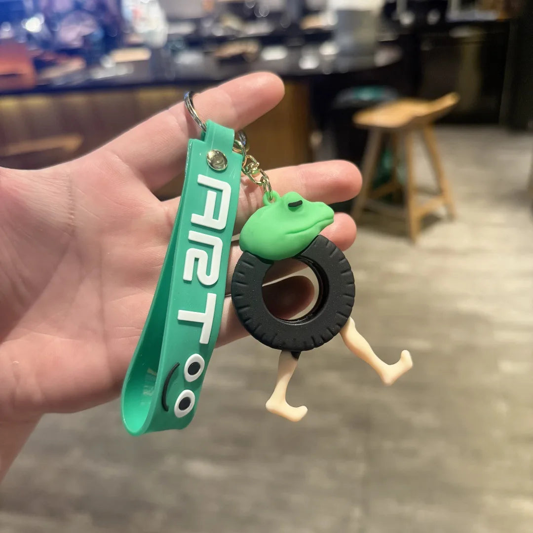 Italian Brainrot Animals Keychains for Accessories Funny Sigma Skibidi Rizz Cat Silly Meme Keyrings Fans Friends Gifts Wholesale