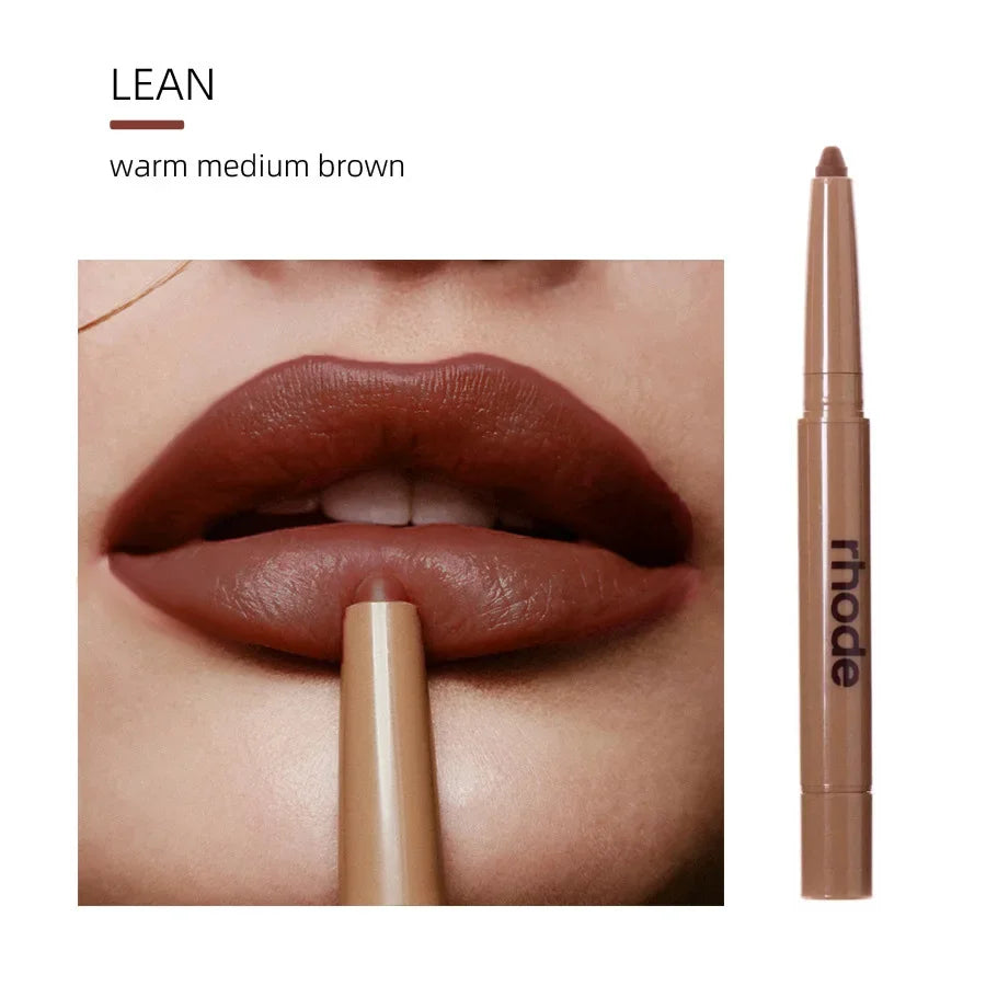 Rhodee Blusher Rouge Powder Pocket Blush Lip Gloss Cheek Hydrating Stick Natural Cream Lipstick Cheek Easy Apply Color Makeup