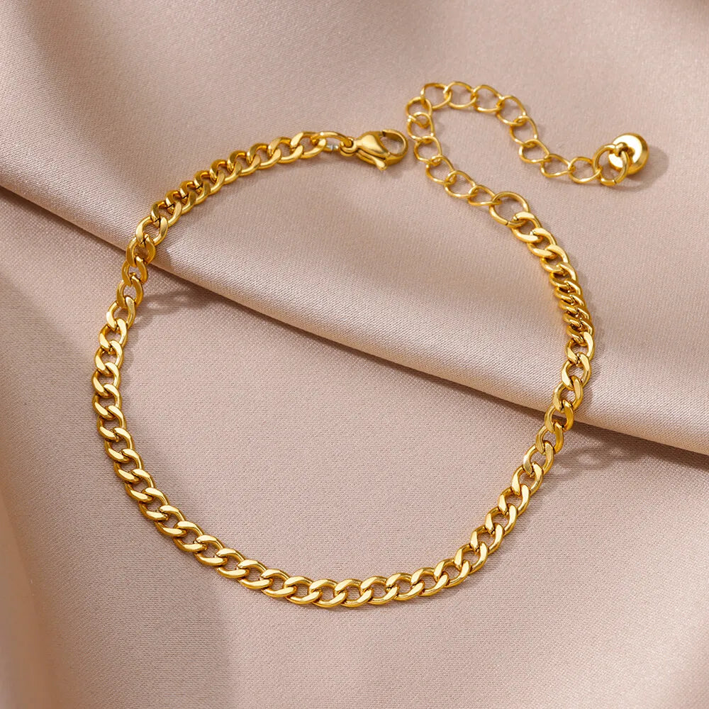 Anklets for women Foot bracelet women summer accessories Bracelet on the leg stainless steel ankle chain Jewelry