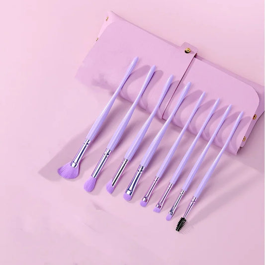 8pcs/sets Eye Makeup Brushes Professiona Soft Hair Cosmetic Concealer Eyeshadow Kabuki Blending Tools Eyebrow Eye Detail Brush