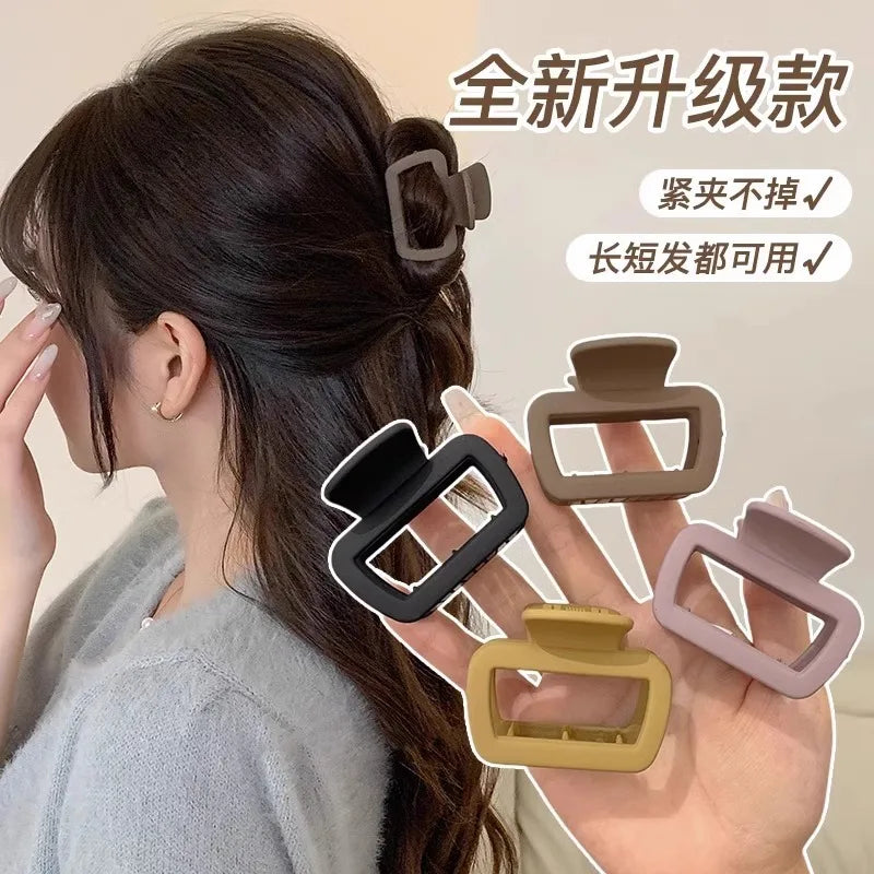 Medium Small Hair Clips for Women Claw Clips for Thick Thin Hair Strong Hold Matte Square Jaw Clips Hair Accessories Заколки