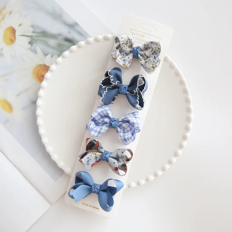 Hair clips for Children Children's Headwear Baby Hair Accessories Clip Bows For Girls All Cloth Hairpin
