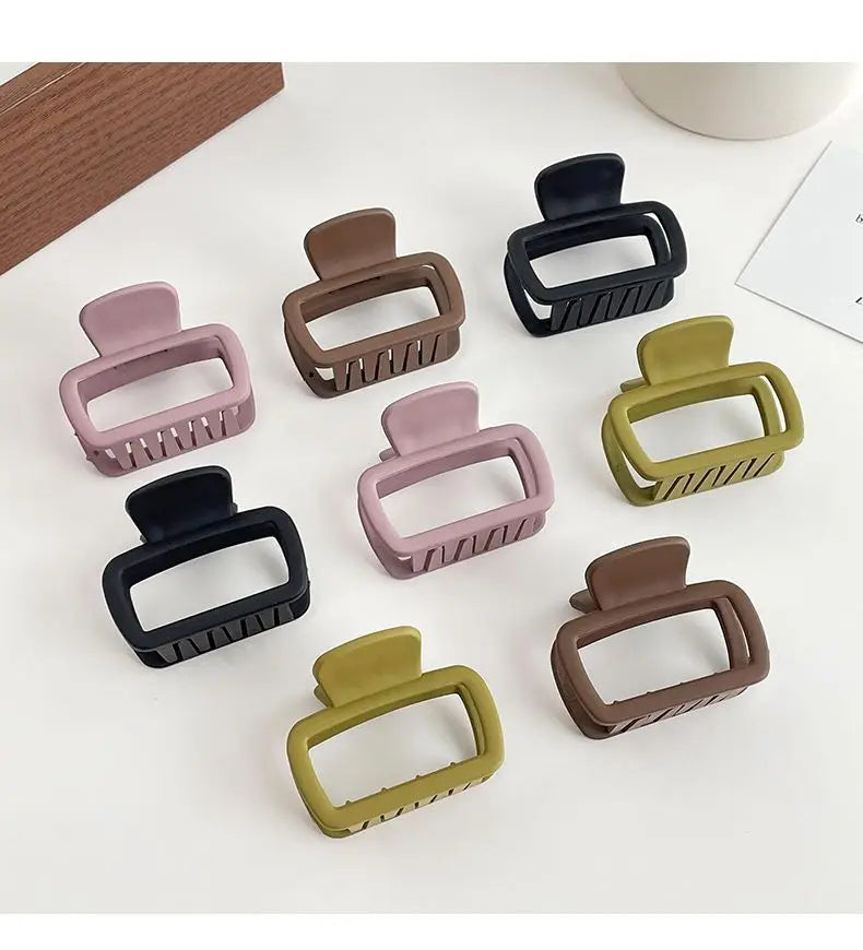 Medium Small Hair Clips for Women Claw Clips for Thick Thin Hair Strong Hold Matte Square Jaw Clips Hair Accessories Заколки